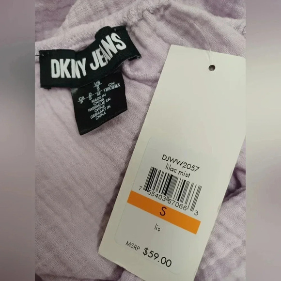 DKNY NWT Off Shoulder Lilac Crop Top Size  Small - Picture 6 of 6